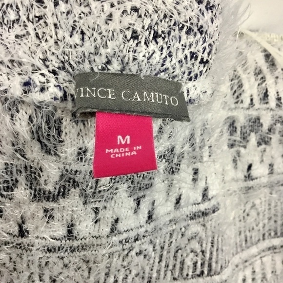 Vince Camuto Longline Gray Eyelash Open Front Cardigan Size M - Picture 10 of 11